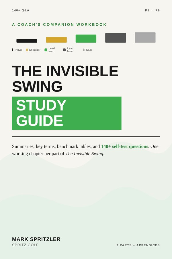 Cover of The Invisible Swing Study Guide by Mark Spritzler